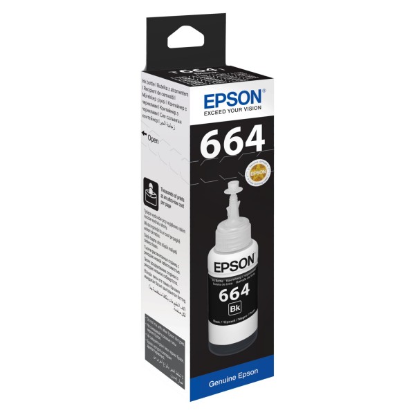Epson T6641 L100/L200 70ml Siyah Mürekkep Epson